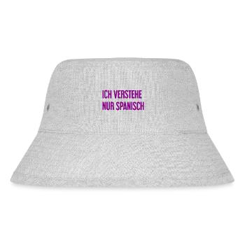 I only understand Spanish - Stanley/Stella Recycled Bucket Hat - heather grey - Front