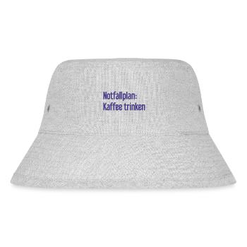 Coffee Contingency Plan - Stanley/Stella Recycled Bucket Hat - heather grey - Front