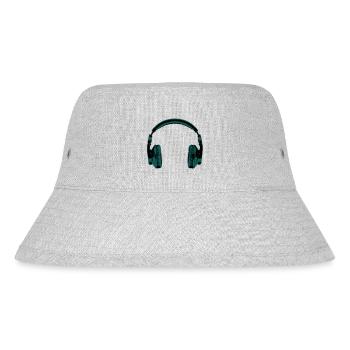 headphones - Stanley/Stella recycelter Bucket Hat - Grau meliert - Vorne