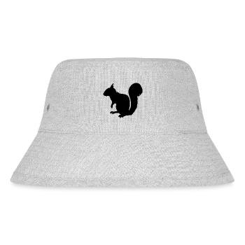 Eichhörnchen - Stanley/Stella recycelter Bucket Hat - Grau meliert - Vorne