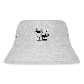 Cocktail - Stanley/Stella recycelter Bucket Hat - Grau meliert - Vorne