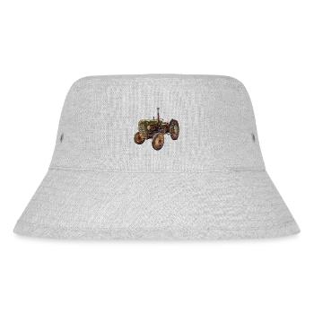 grüner Traktor Oldtimer - Stanley/Stella recycelter Bucket Hat - Grau meliert - Vorne