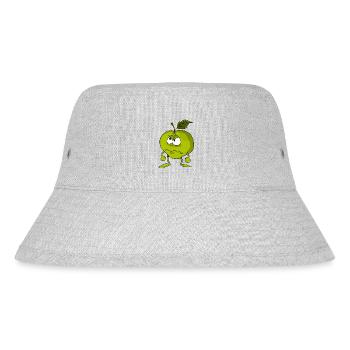 Wütender Apfel - Stanley/Stella recycelter Bucket Hat - Grau meliert - Vorne