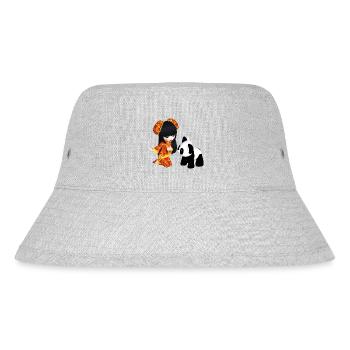 Kawaii China Girl - Stanley/Stella Recycled Bucket Hat - heather grey - Front
