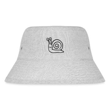 Schnecke 5.1 - Stanley/Stella recycelter Bucket Hat - Grau meliert - Vorne