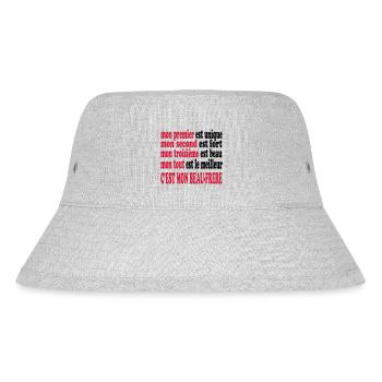 Mon beau-frère est beau - Stanley/Stella Recycled Bucket Hat - heather grey - Front