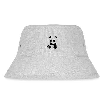 Panda - Stanley/Stella Recycled Bucket Hat - heather grey - Front
