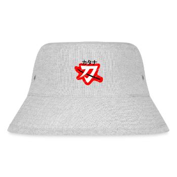 Katana Japanese Sword - Stanley/Stella recycelter Bucket Hat - Grau meliert - Vorne