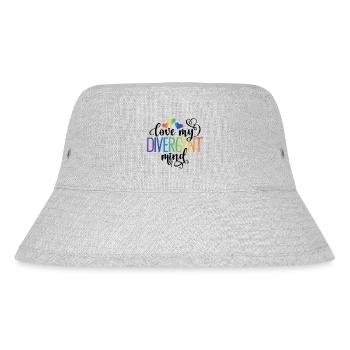 Neurodiversity - Stanley/Stella Recycled Bucket Hat - heather grey - Front