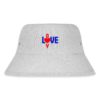 I love you - Stanley/Stella Recycled Bucket Hat - heather grey - Front