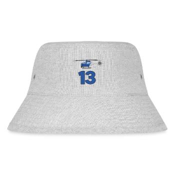 Helicopter 13th birthday - Stanley/Stella Recycled Bucket Hat - heather grey - Front
