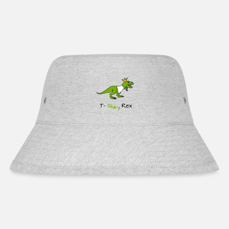 T-Shirt Rex - Stanley/Stella recycelter Bucket Hat - Grau meliert