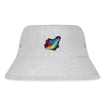 Regenbogen-Komet: Ein farbenfrohes Design-Erlebnis - Stanley/Stella recycelter Bucket Hat - Grau meliert - Vorne