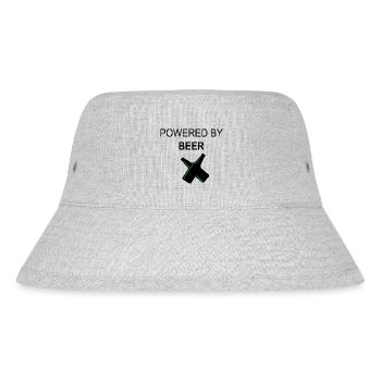 Beer Beer Wine Vino Party - Stanley/Stella Recycled Bucket Hat - heather grey - Front