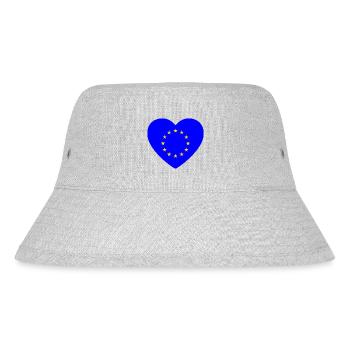Ich liebe Europa - Stanley/Stella recycelter Bucket Hat - Grau meliert - Vorne