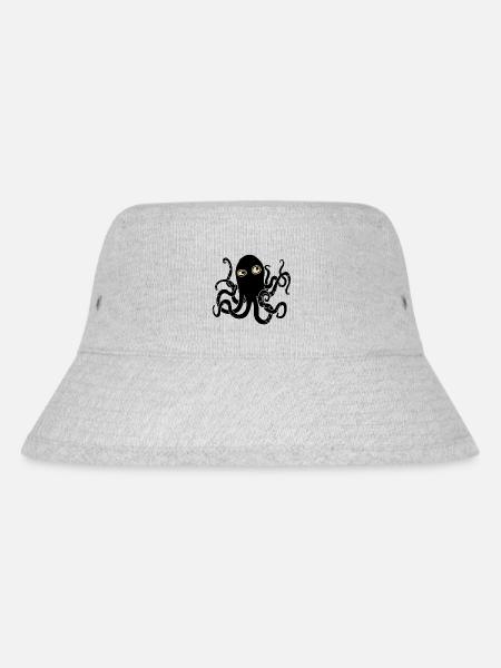 Octopuses - Stanley/Stella Recycled Bucket Hat - heather grey
