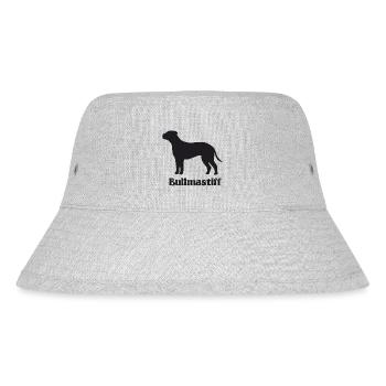 Bullmastiff Silhouette - Stanley/Stella recycelter Bucket Hat - Grau meliert - Vorne