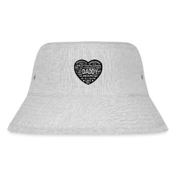Définition de Daddy Heart Shaped Design - Bob recyclé Stanley/Stella - gris chiné - Devant