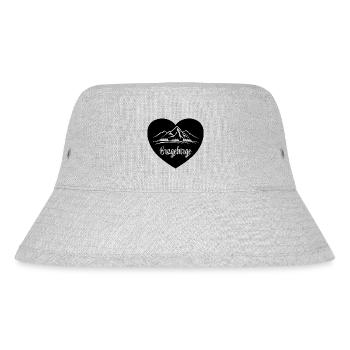 Erzgebirge Berge Liebe Heimat - Stanley/Stella recycelter Bucket Hat - Grau meliert - Vorne