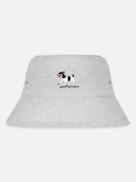 Hund - Stanley/Stella recycelter Bucket Hat - Grau meliert
