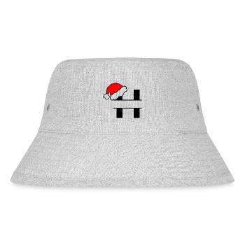 Weihnachtsalphabet Buchstabe H zum Personalisieren - Stanley/Stella recycelter Bucket Hat - Grau meliert - Vorne