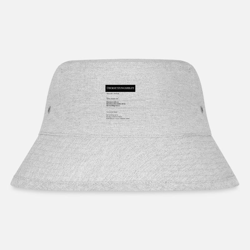 Übersetzung: Das muss so! - Stanley/Stella recycelter Bucket Hat - Grau meliert