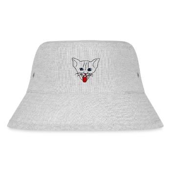 Cat - Stanley/Stella Recycled Bucket Hat - heather grey - Front
