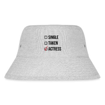Single Taken Actress Black Actor Gift - Stanley/Stella Recycled Bucket Hat - heather grey - Front
