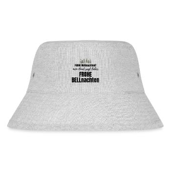 Hund Hunde Weihnachten - lustiger Weihnachtsspruch - Stanley/Stella recycelter Bucket Hat - Grau meliert - Vorne