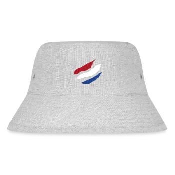 Drapeau des Pays-Bas - Rayures Brosse - Bob recyclé Stanley/Stella - gris chiné - Devant