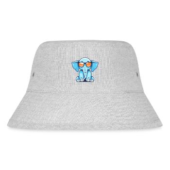 Chill Elephant - Sunglasses & Summer Flair - Stanley/Stella Recycled Bucket Hat - heather grey - Front