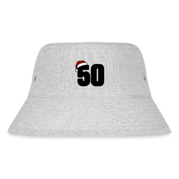 50 Number Christmas - Stanley/Stella Recycled Bucket Hat - heather grey - Front