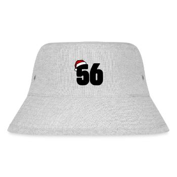 56 Number Christmas - Stanley/Stella Recycled Bucket Hat - heather grey - Front