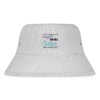 Süßeste imHaus - Stanley/Stella recycelter Bucket Hat - Grau meliert - Vorne