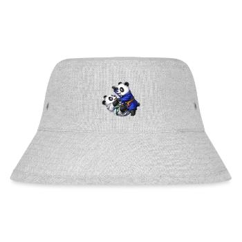 Pandabären Jiu-Jitsu - Stanley/Stella recycelter Bucket Hat - Grau meliert - Vorne