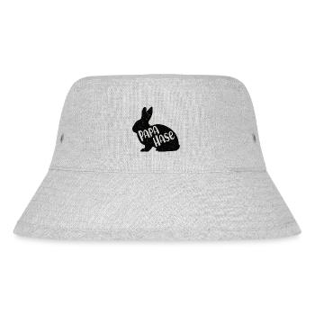 Hasenpapa Osterhase Bester Vater Ostern Hasen Papa - Stanley/Stella recycelter Bucket Hat - Grau meliert - Vorne