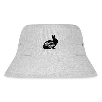 Hasenmama Osterhase Beste Mutter Ostern Hasen Mama - Stanley/Stella recycelter Bucket Hat - Grau meliert - Vorne