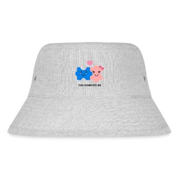 You complete me - Stanley/Stella Recycled Bucket Hat - heather grey - Front