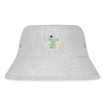 Malle Geilster Ort Der Welt Party Palme schwarz - Stanley/Stella recycelter Bucket Hat - Grau meliert - Vorne