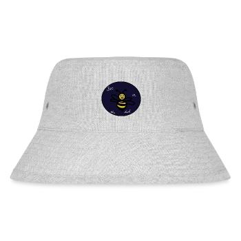 Bee in the dark - Stanley/Stella recycelter Bucket Hat - Grau meliert - Vorne