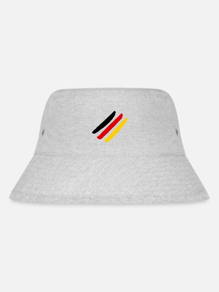 Drapeau allemand - Style Stripes - Bob recyclé Stanley/Stella - gris chiné