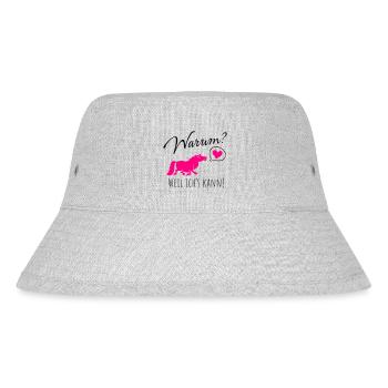Warum? Weil ich's kann! - Stanley/Stella recycelter Bucket Hat - Grau meliert - Vorne