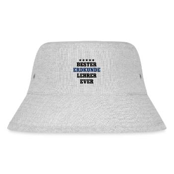 Bester Erdkunde Lehrer Geographie Erdkundelehrer - Stanley/Stella recycelter Bucket Hat - Grau meliert - Vorne