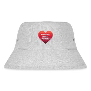 Erdkunde Lehrer mit Herz Geologe Geo Lehrkraft - Stanley/Stella recycelter Bucket Hat - Grau meliert - Vorne