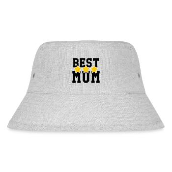 Best Mom - Mother's Day - Stanley/Stella Recycled Bucket Hat - heather grey - Front