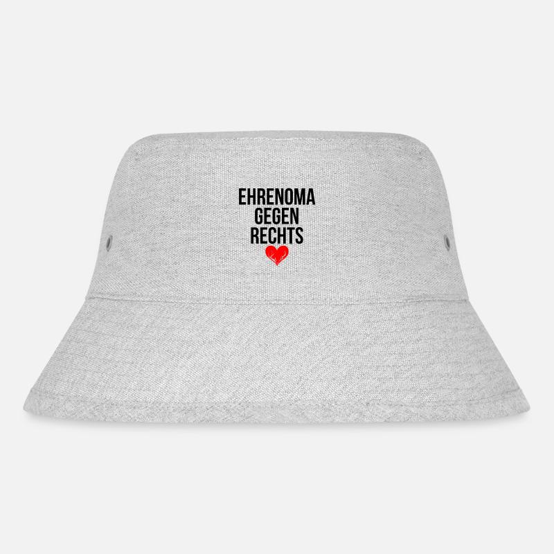 EHRENOMA GEGEN RECHTS - Stanley/Stella recycelter Bucket Hat - Grau meliert