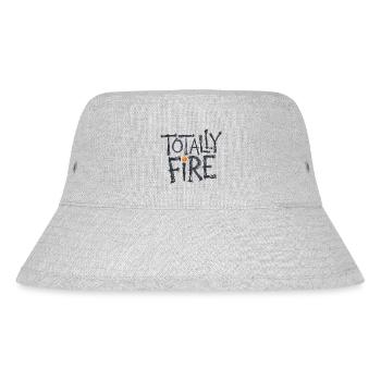 Totales Feuer - Stanley/Stella recycelter Bucket Hat - Grau meliert - Vorne