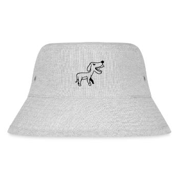 Dog, Furious, Biting, , Aggressive, Attack - Stanley/Stella Recycled Bucket Hat - heather grey - Front