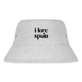 i love spain - Stanley/Stella Recycled Bucket Hat - heather grey - Front