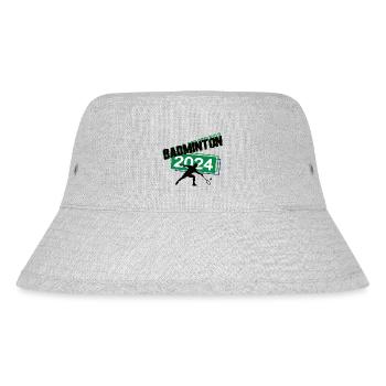 Badminton Spieler Team Turnier Mannschaft in 2024 - Stanley/Stella recycelter Bucket Hat - Grau meliert - Vorne